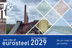 Bekanntgabe Eurosteel2029 Präsentationsfolie zur Bekanntgabe der Eurosteel 2029
