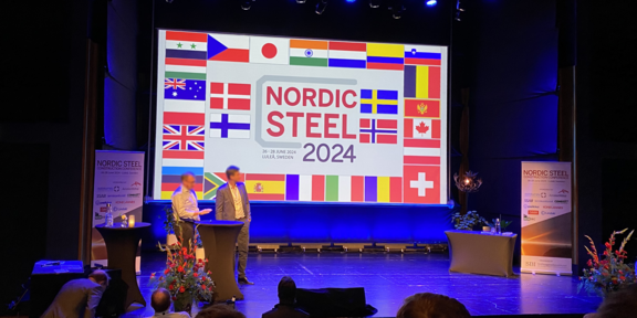 Nordic Steel 2024 in Lulea Veranstaltungssaal der NordicSteel 2024 in Lulea