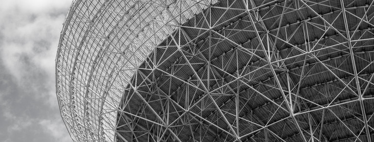 Aufnahme des Radioteleskops Effelsberg