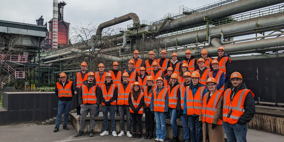 ein Foto von der Thyssenkrupp Exkursion 