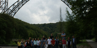Exkursion zur Müngstener Brücke ein Foto der Exkursion zur Müngstener Brücke