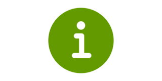 grünes Logo mit dem Buchstaben i