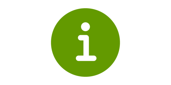 grünes Logo mit dem Buchstaben i